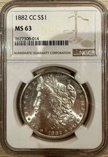 US Morgan Dollar 1882 CC NGC MS63 Silber Carson City Mint