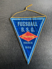 Alter Wimpel B.S.G. Trumpf Aachen 1968 - Fussball
