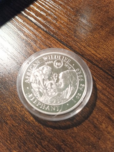 Somalia elefant unze - unze, silber