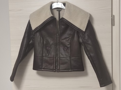 Damen lederimitatjacke - lederimitatjacke, im