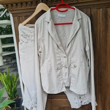 Leinen Hosenanzug Gr.42 aus Dänemark