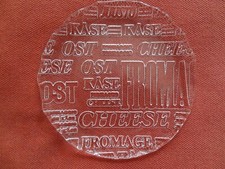 LEONARDO Käseteller Servierteller Glas Dekor Käse in versch. Sprachen TOP 