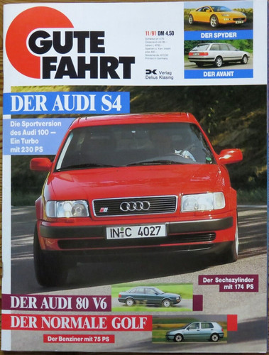 Gute fahrt audi 100 s4 - fahrt, 11/91