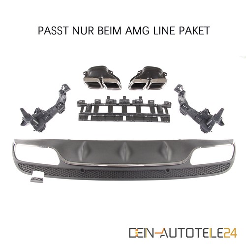 Heckdiffusor doppel auspuff - heckdiffusor,