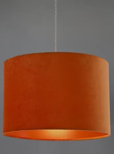 30cm orange samt stoff trommel - 30cm,