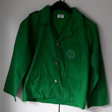 Heloween Kinder Polizei Jacke Grün Gr. 128 Fasching