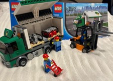 Lego City City LKW mit Gabelstapler Cargo (60020) + Düsenflieger (60177)