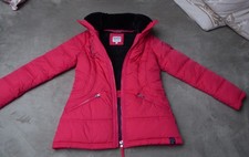 SOCCX*Warme kuschelige Winterjacke*Webpelz-Kragen/Nicki-Fleece*Gr. 36*S*Rot-Pink