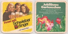 Schwieberdinger Bier - alter Bierdeckel "Jubliäums Gartenschau Ludwigsburg 1974"