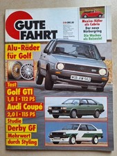 Gute Fahrt - Zeitschrift VW Audi Porsche - GTI Coupe Derby GF - 1984