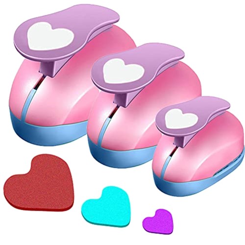 Papierstanzer herz 3er set - herz,