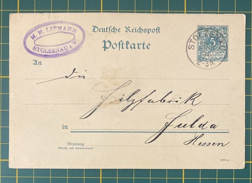 Ganzsache stolzenau 1894 - ganzsache, 20.5.1894