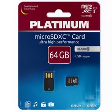 Platinum 64gb micro sdxc - platinum,