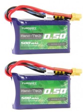 2 x Turnigy NanoTech 500mAh 2S