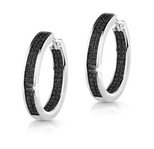 1x Paar Creolen mit Zirkonia