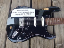 Kurt cobain vandalism strat - kurt,