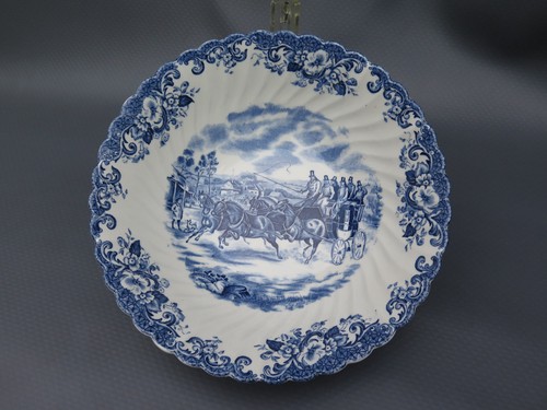 Johnson bros blue and - and, white