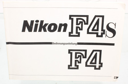 Nikon f4s bedienungsanleitung - nikon,