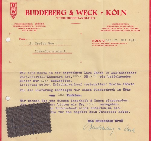 Köln brief 1941 - kÖln,, 1941,