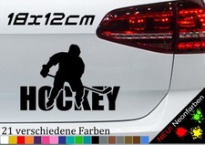 Aufkleber Hockey + Spieler