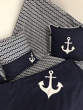 Maritime Patchwork Decke