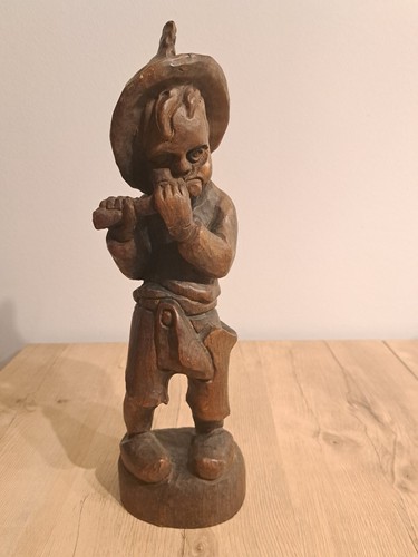 Alte geschnitzte holzfigur - geschnitzte,