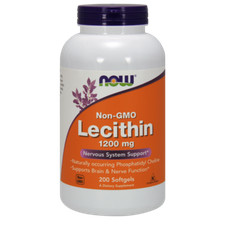 Now Foods Lecithin 1200 mg, 200 Kapseln