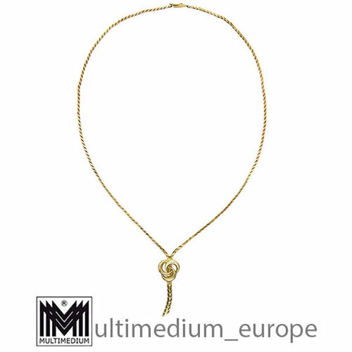 Modernist 333er gold halskette - gold,