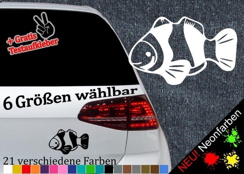 Clown fisch aufkleber 6 - aufkleber, -6