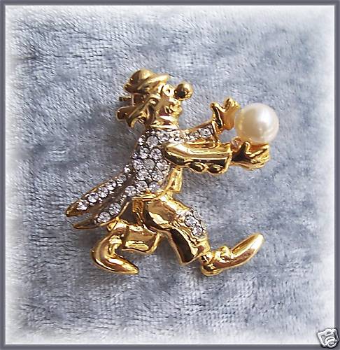 Brosche clown mit - brosche, neu