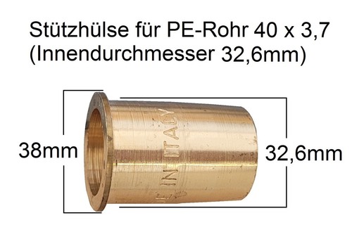 Stützhülse für rohre - stützhülse, pe