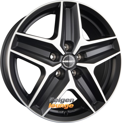 Borbet cwz black polished - black,