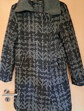 Desigual Wintermantel,  grau/schwarz,  Gr.38