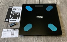 LEBENLANG  Personenwaage Digital Bis 180 Kg Schwarz App-Verbindung(DK)