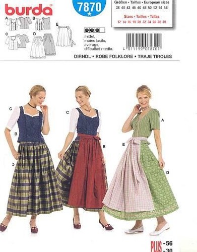 Schnittmuster burda 7870 - burda,