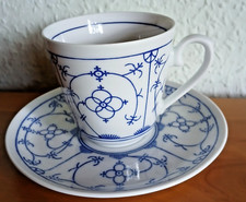 1  Kaffeegedeck 2-teilig indisch blau Strohblumenmuster Winterling Schwarzenbach