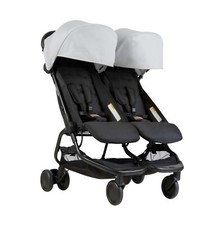Mountain Buggy Nano DUO V1, Zwillings-, Geschwisterwagen - silber NEU + SOFORT! 