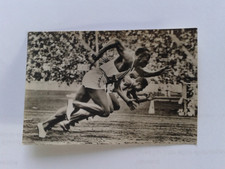 Sehr seltenes Sammelbild mit "Jesse Owens",von Kosmos Dresden 1936.