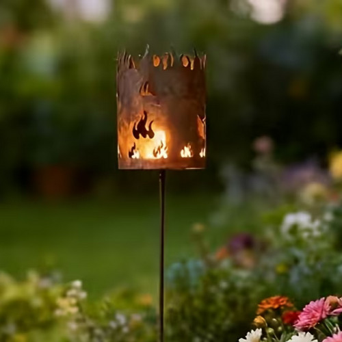 Rostige gartenfackel - rostige, "gartenfackel"