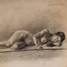 Frauenakt liegend Zofia