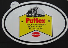 Werbe-Aufkleber Truck Grand Prix Nürburgring 1988 Pattex US Truck LKW Brummi