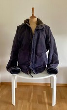 Abercrombie & Fitch  gebrauchte Winterjacke XL mit Kunstfell, Farbe Blau