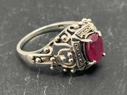 Rubin ring antik style gr - ,