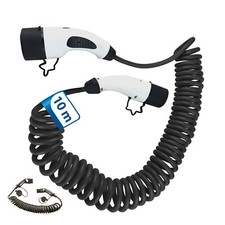 10m Spiral Ladekabel 1 Phasig