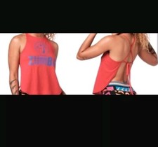 NEU ZUMBA Gr.XL DANCE TRIBE OPEN BACK ROT