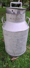 Vintage Milchkanne Aluminium