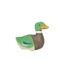 Holztiger Holzfigur Ente Erpel