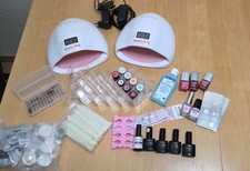 Emmi Nail UV Lampe, Naildesign STARTER Set Kit Neonail Fräser Stamping Set Neu