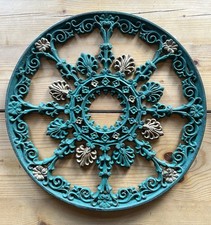 antik Fenstergitter Gusseisen Rundes Gitter Scheune Gründerzeit 1900 Shabby Dach