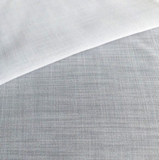 Gardinen Fenster Vorhang Stoff Textil Meterware rein weiß Höhe 3,00m transparent